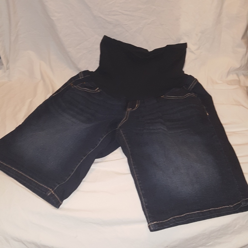 Indigo Blue Maternity Shorts